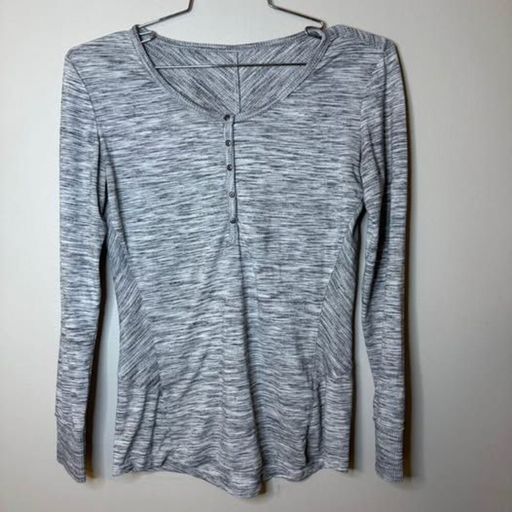KUHL Svenna Henley long-sleeve women’s shirt spacedye stripe pattern